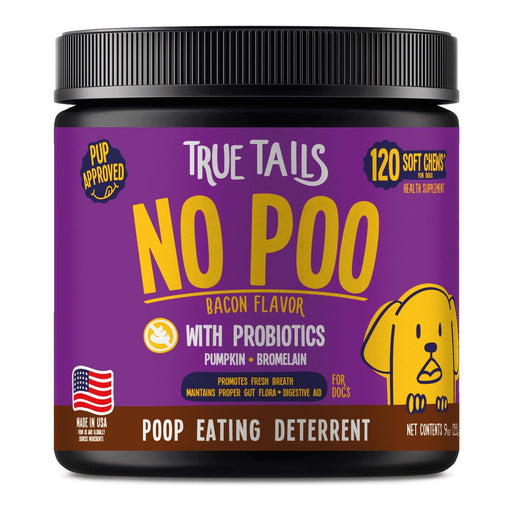 No Poo Poop Eating Deterrent With Probiotics For Dogs 9oz Jar (120 count)