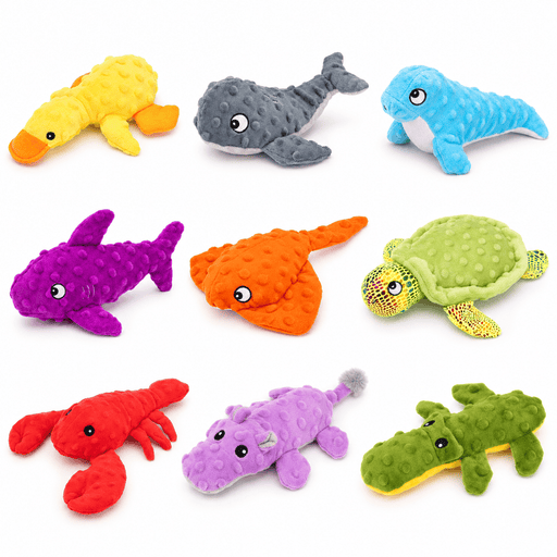 Pebbly Pal Plush Dog Toy with Squeaker