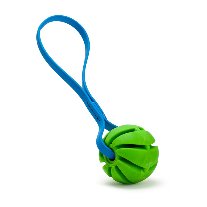 Rubber Spiral Ball with Biothane Handle