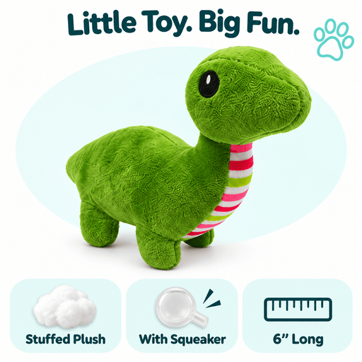 8" Dino Mini Dog Toy