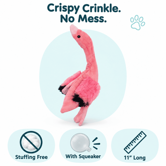 Colección de juguetes para perro planos con sonido chirriante de 30,5 cm