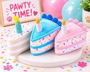 Cupcakes and Cake Slices Mini Plush Dog Toys Collection