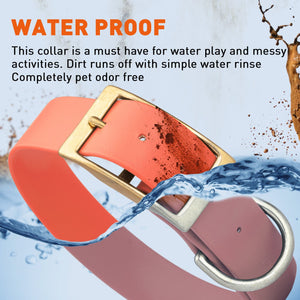 Viper Biothane Waterproof Dog Collar with Brass Hardware