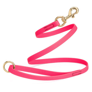Viper Pebble Emboss BioThane Dog Leash with Solid Brass Hardware