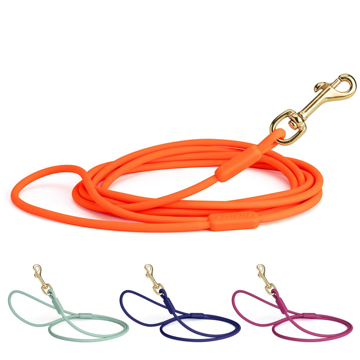Viper Round Biothane Dog Lead with Brass Hardware