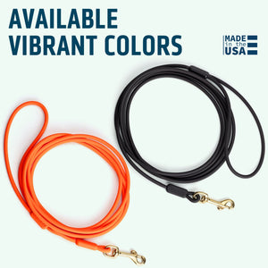 Viper Round Biothane Dog Lead with Brass Hardware