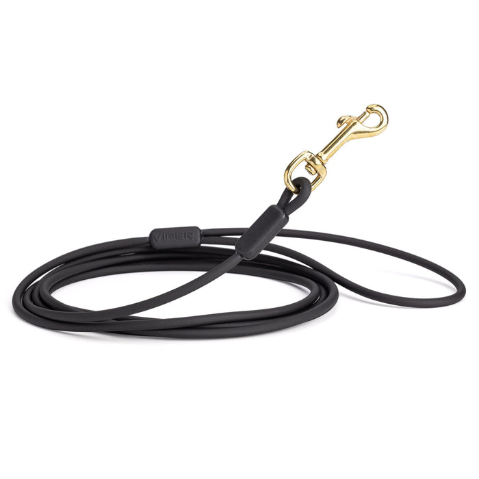 Viper Round Biothane Dog Lead with Brass Hardware