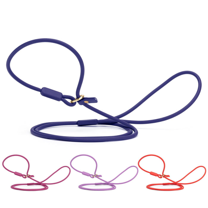 Viper Round Biothane Slip Lead with Brass Hardware
