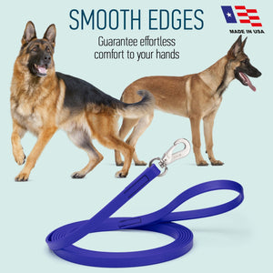 Viper Long Line 10 ft Biothane Dog Lead with SPRENGER Stainless Steel Hook