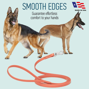 Viper Long Line 15 ft Biothane Dog Lead with SPRENGER Stainless Steel Hook