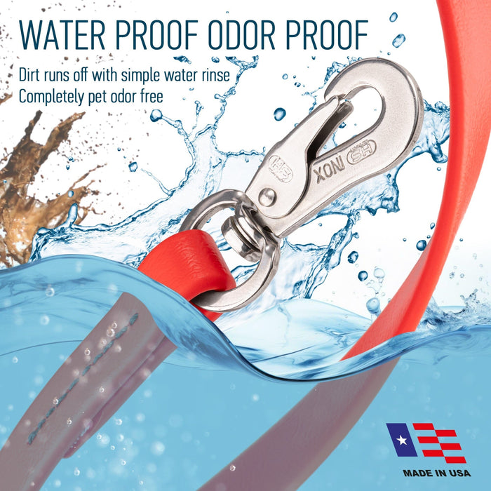 Viper Long Line 15 ft Biothane Dog Lead with SPRENGER Stainless Steel Hook