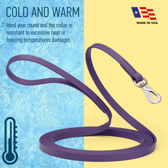 Viper Long Line 15 ft Biothane Dog Lead with SPRENGER Stainless Steel Hook