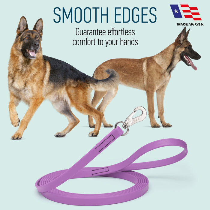 Viper Long Line 20 ft Biothane Dog Lead with SPRENGER Stainless Steel Hook