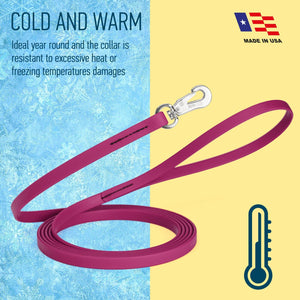 Viper Long Line 20 ft Biothane Dog Lead with SPRENGER Stainless Steel Hook