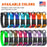 Biothane waterproof collars for dogs with black quick release buckle and metal D-ring, adjustable, 17 color options