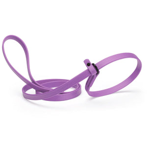 Amethyst purple slip lead for dogs, made from waterproof Biothane, 5/8 inches wide