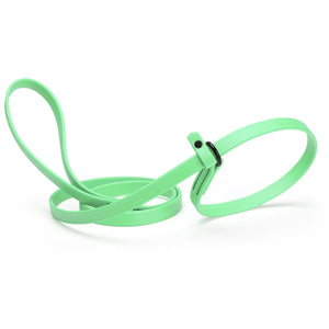 Seafoam green slip lead for dogs, made from waterproof Biothane, 5/8 inches wide