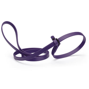 Violet purple slip lead for dogs, made from waterproof Biothane, 5/8 inches wide