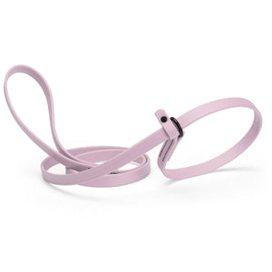 Pastel purple slip lead for dogs, made from waterproof Biothane, 5/8 inches wide