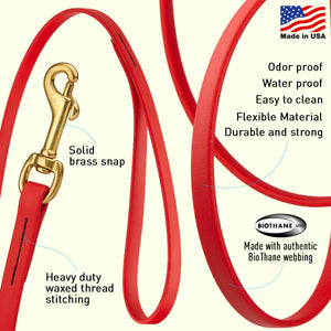Viper Biothane Long Line 10 ft Lead with Brass Hardware