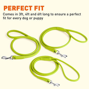 Soft Leather Round Dog Lead