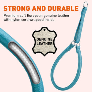Soft Leather Round Martingale Collar