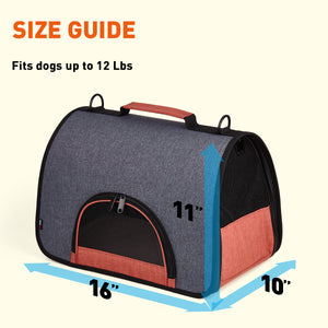 Dual Color Collapsible Pet Carrier