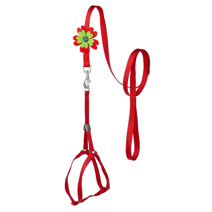 Step-In Nylon Harness + Optional Flower Leash