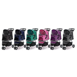 Casual Pet Stroller with a Removable Cup Holder