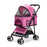 Executive Pet Stroller with a Removable Cradle