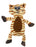 12" Tiger Crinkle Flat Dog Toy