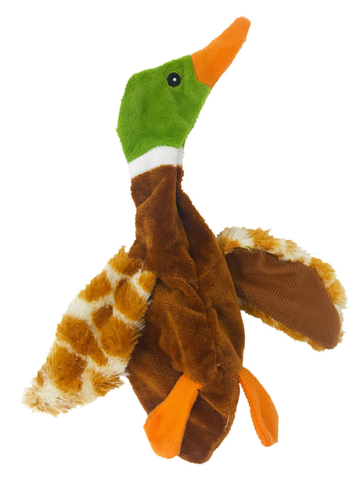 9" Duck Brown Crinkle Dog Toy