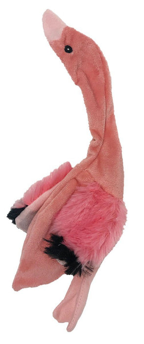 11" Flamingo Crinkle Dog Toy