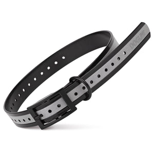 Black E-Collar replacement strap with reflective strip