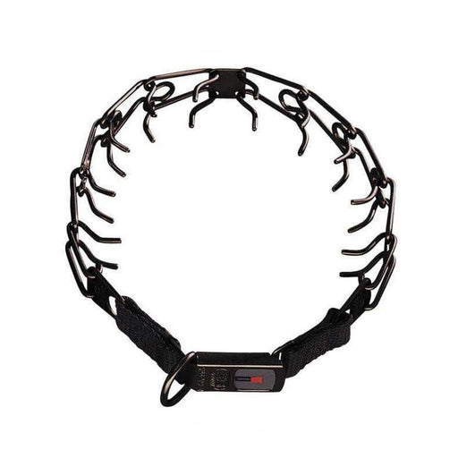 Herm Sprenger - ULTRA-PLUS Training Collar with Center-Plate and ClicLock - Black Stainless Steel