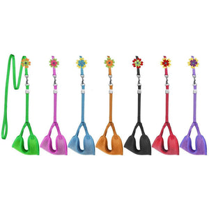 Step-in nylon harness and leash set for dogs, 7 colors available