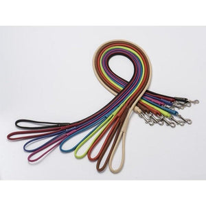 Soft Leather Round Dog Lead