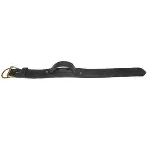 Viper Biothane Working Dog Collar + Built-in Handle - Brass Hardware
