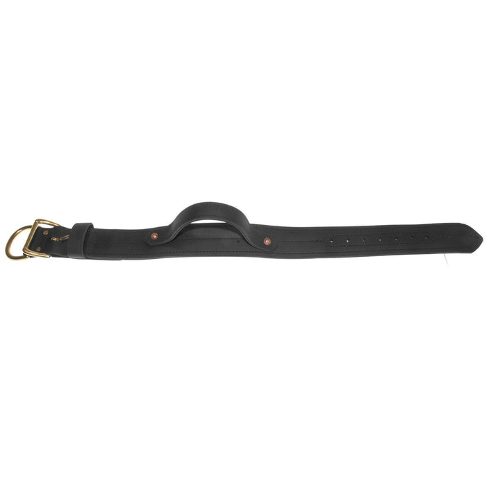 Viper Biothane Working Dog Collar + Built-in Handle - Brass Hardware